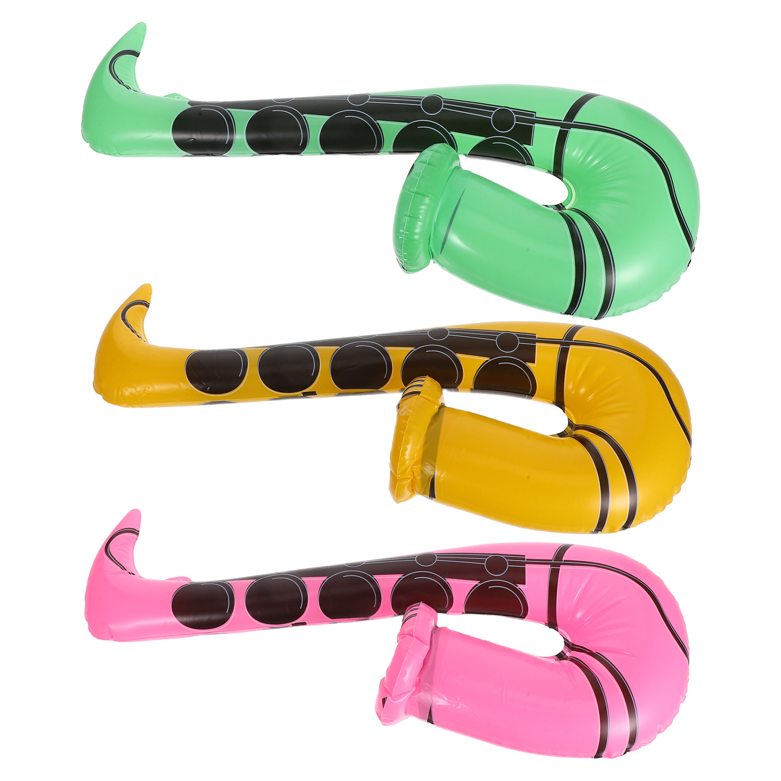 Musical Instrument Photo - 3 قطع من بالونات الساكسفون القابلة
