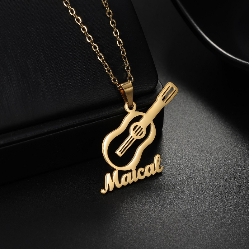 Musical Instrument And Names - قلادة جديدة مخصصة على شكل آلة