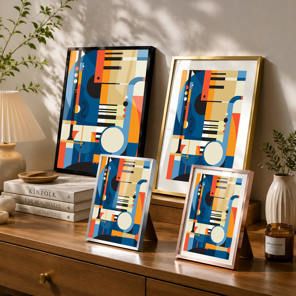 لوحة معدنية مؤطرة بتصميم الآلا - مراجعة Musical Instrument Photo وسعره