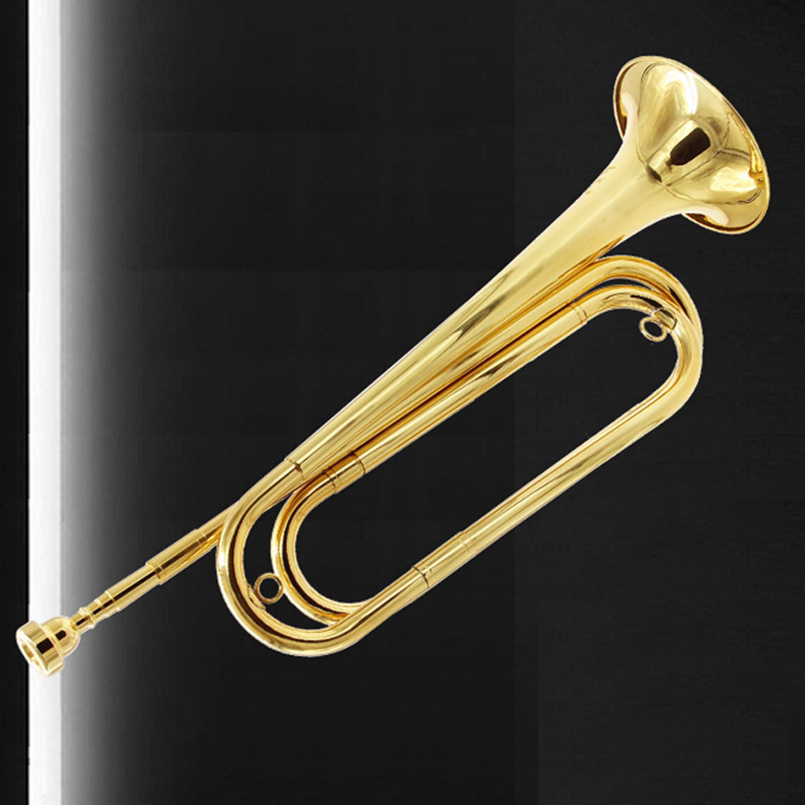 بوق الفرسان النحاسي النفخ، قطع - مراجعة Musical Instrument Trumpet وسعره