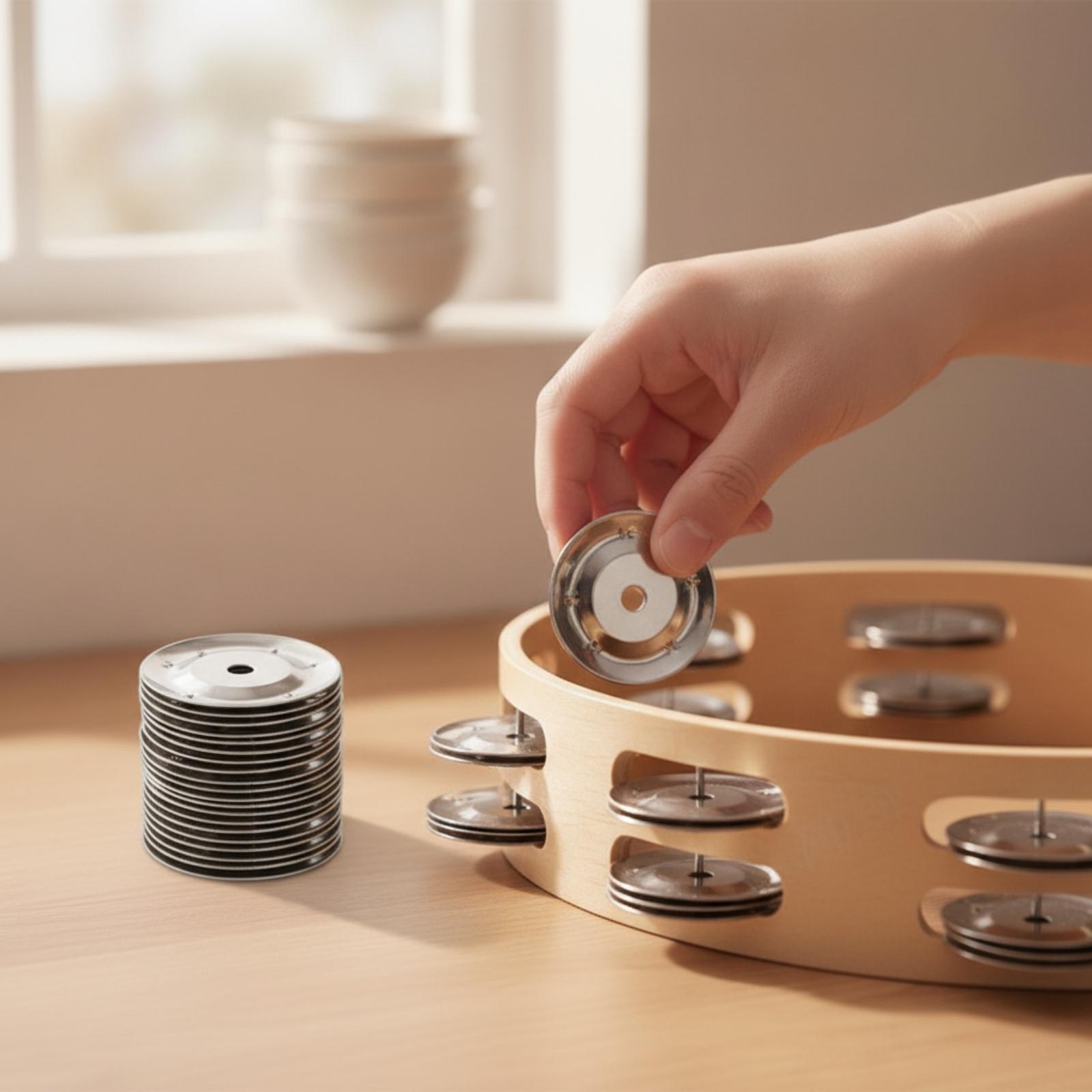 50 قطعة من أجراس الدف الفولاذي - مراجعة Musical Instrument Diy وسعره
