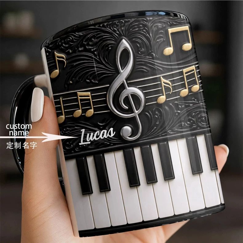 كوب سيراميك على شكل بيانو مخصص - مراجعة Musical Instrument And Names وسعره