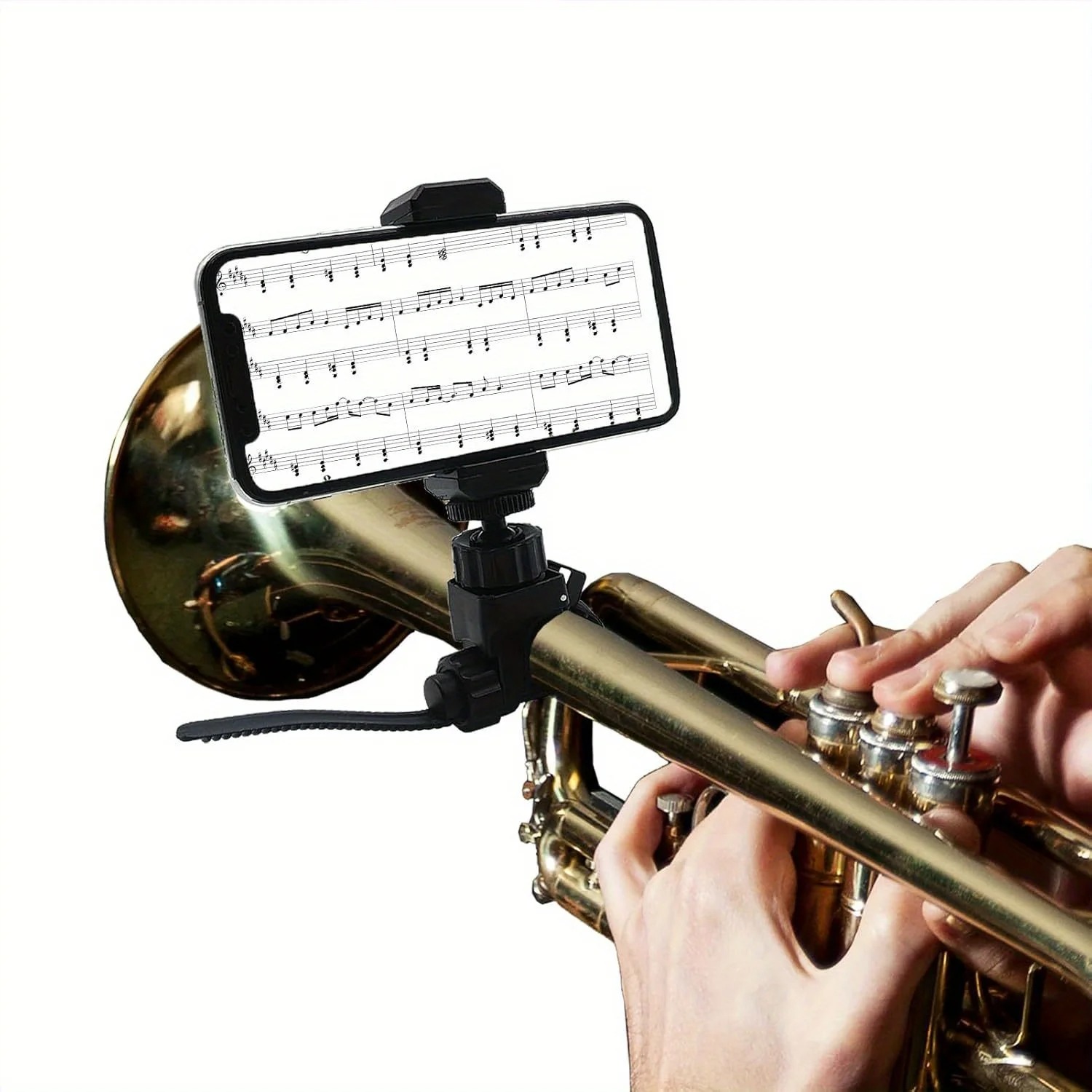 حامل هاتف معدني على شكل آلة مو - مراجعة Musical Instrument Trumpet وسعره