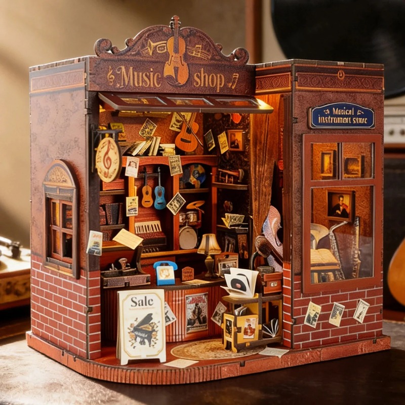 مجموعة تركيب رف الكتب المصغرة  - مراجعة Musical Instrument Shop وسعره