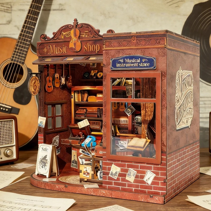 مجموعة تركيب رف الكتب المصغرة  - مراجعة Musical Instrument Shop وسعره