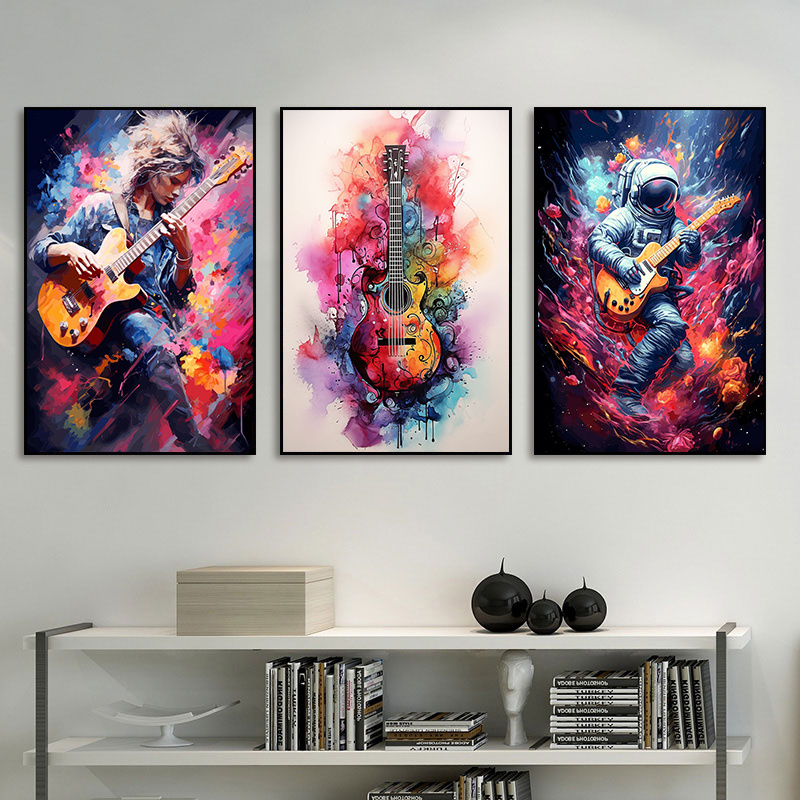 لوحات فنية تجريدية ملونة بدون  - مراجعة Musical Instrument Photo وسعره